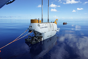 パラオ海盆での潜航の様子 2013年9月