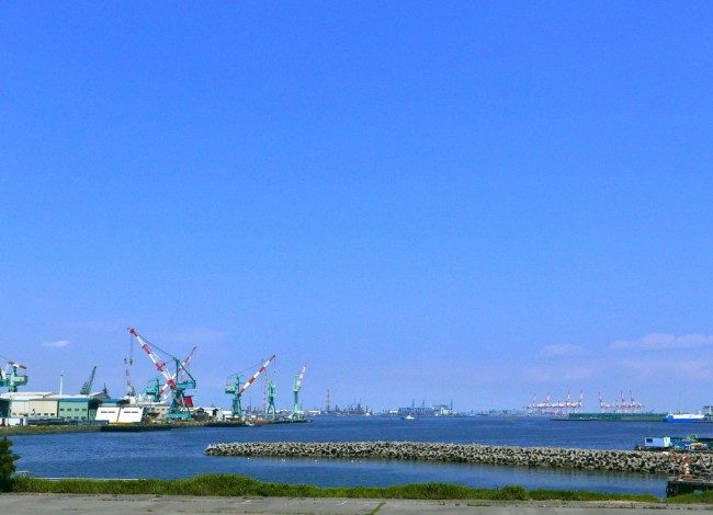 Ocean view close to the Yokohama Campus