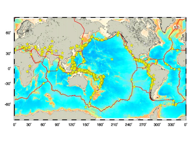 World Earthquake Epicenter Map