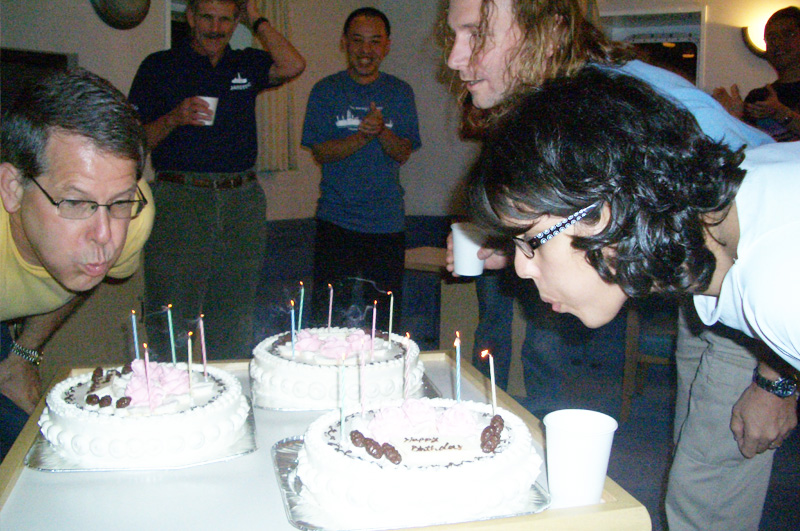 Happy Birthday to YOU!! Scientists enjoy big cakes!