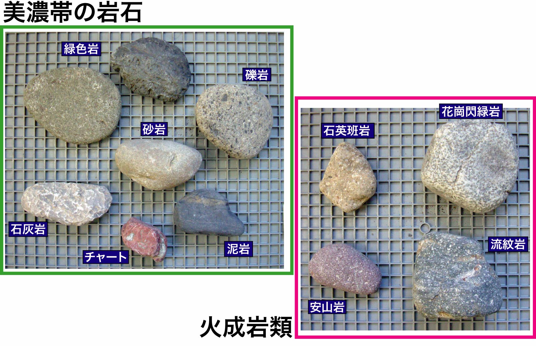 長良川の岩石