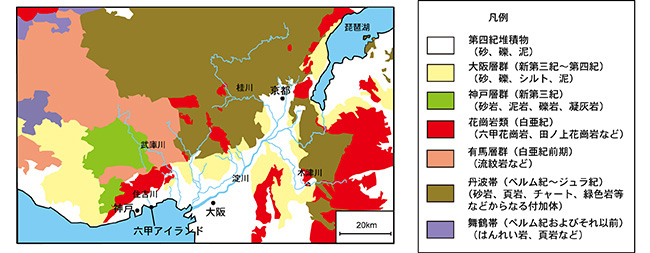 淀川の地質について