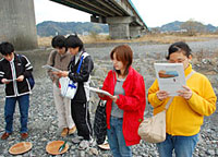 第3調査ポイント安倍川下流(静岡市狩野橋付近)