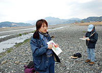講師の眞砂先生(JAMSTEC)