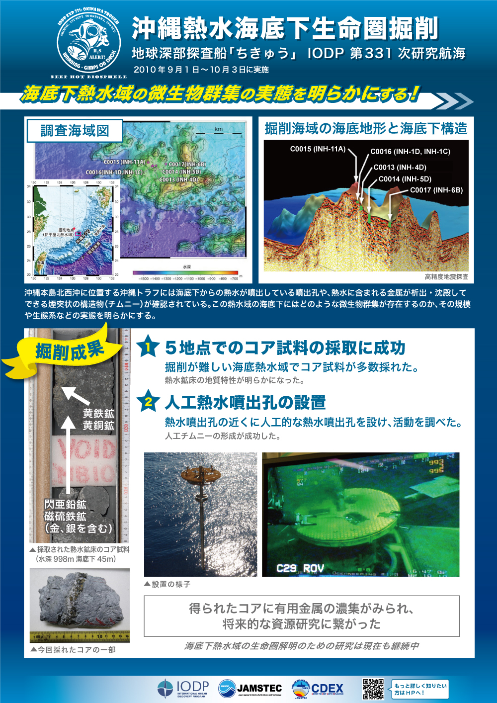 ポスター】科学成果について| 地球深部探査センター CDEX