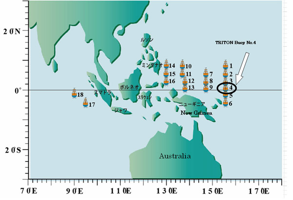  Deployed Location of TRITON Buoy No.4