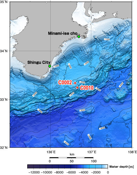 Figure 1: NanTroSEIZE study area and drilling Sites