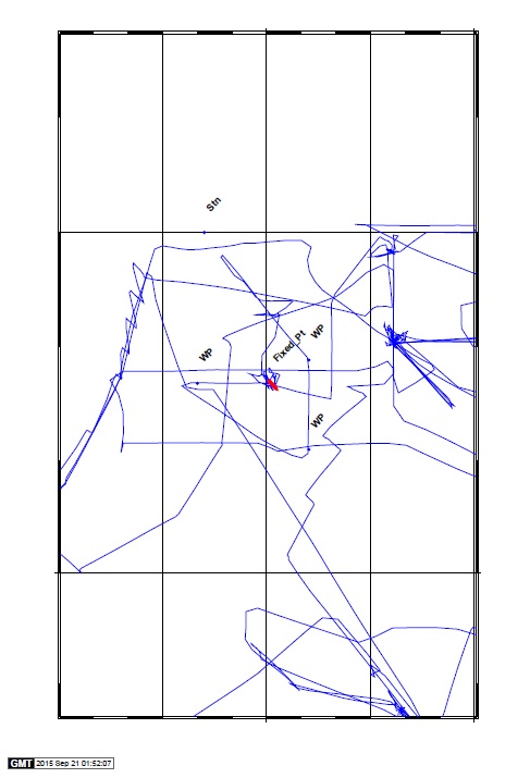 拡大航跡図 　