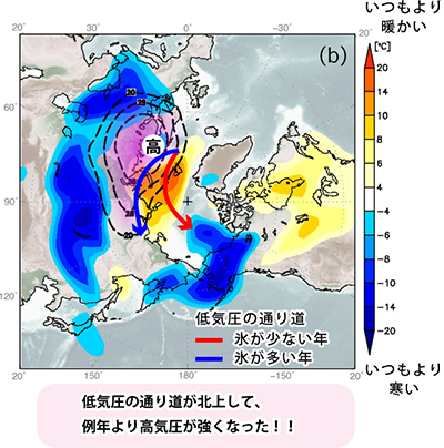 海氷が少なかった2012年1月26日〜30日は、シベリア高気圧が勢力を拡大!!