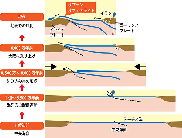 オマーンオフィオライトができるまで