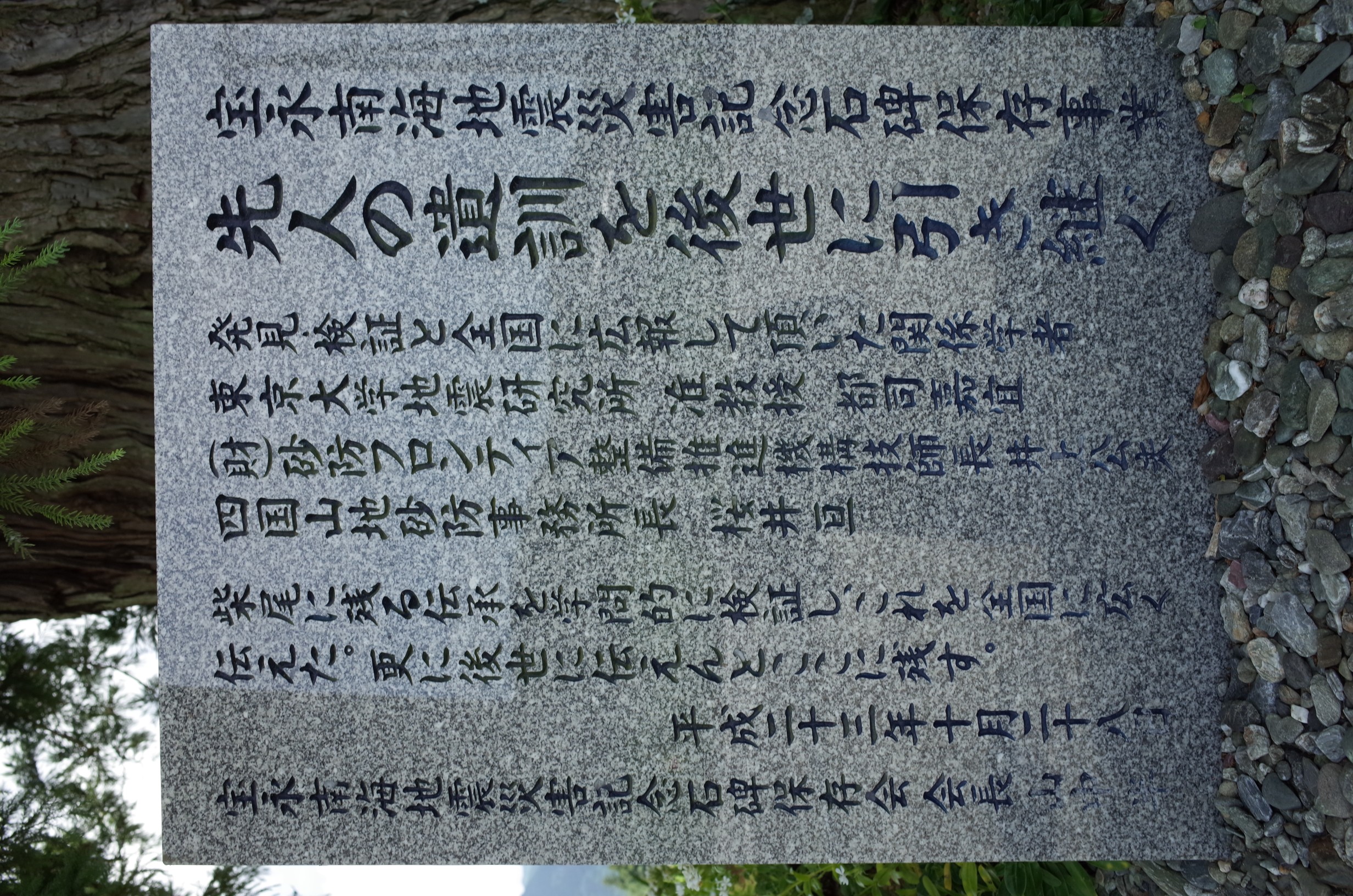 越知町柴尾の石碑 画像3