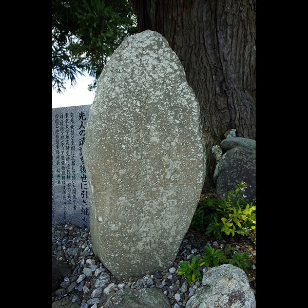 越知町柴尾の石碑