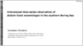 Interannual time-series observation of diatom fossil assemblages in the southern Bering Sea