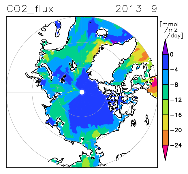 CO2 flux 2013-9