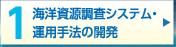 海洋資源調査システム・運用手法の開発