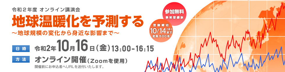 平成30年度公開シンポジウム「変わりゆく気候と自然災害」